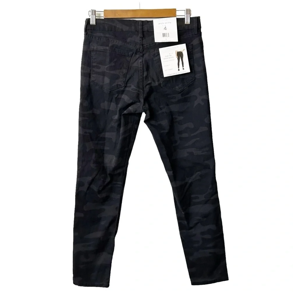 Social Standard Sanctuary Mid-Rise Stretch Ankle Skinny Jean Sz 4 Black‎ NEW